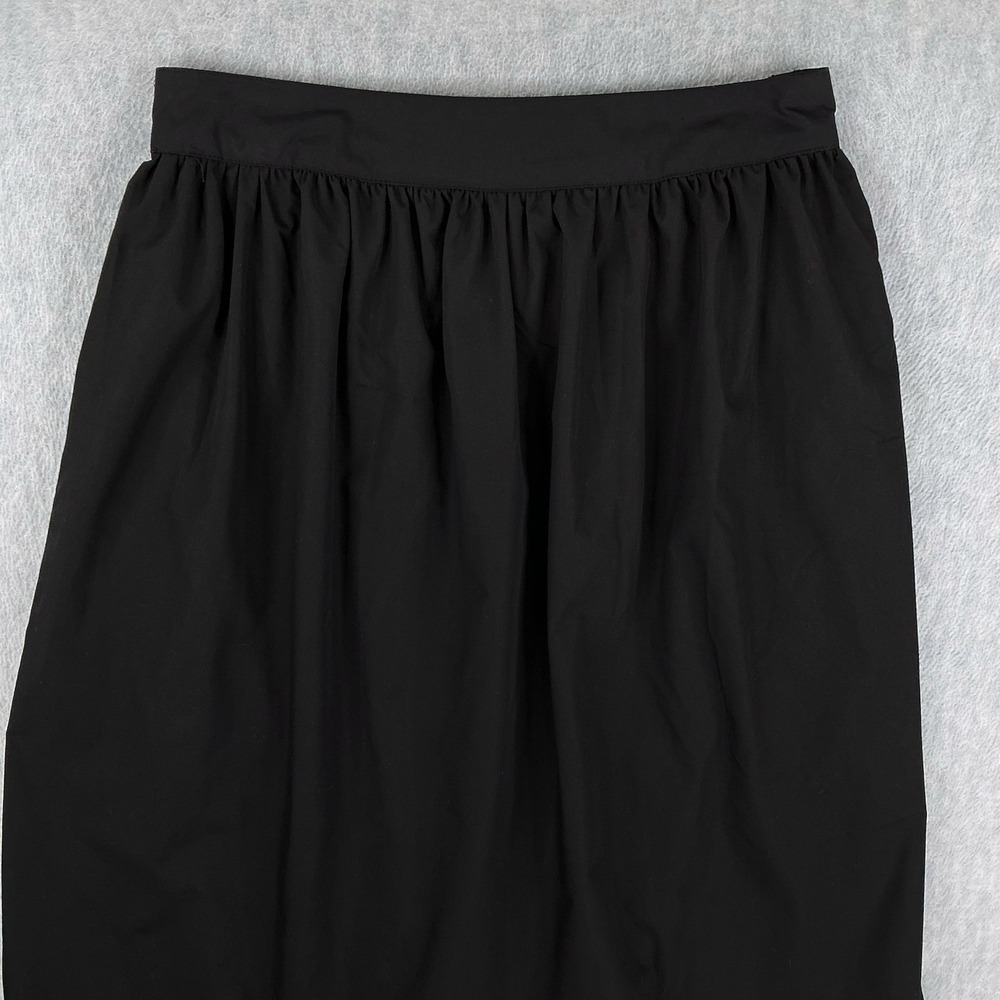 J Gee Skirt Women Medium (28x30) Black Cotton Blend Midi Bubble Hem NWT - Picture 2 of 7